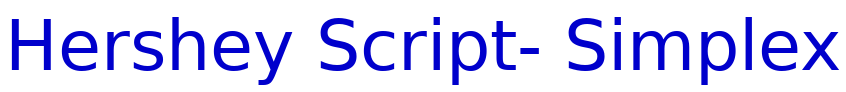 Hershey Script- Simplex шрифт